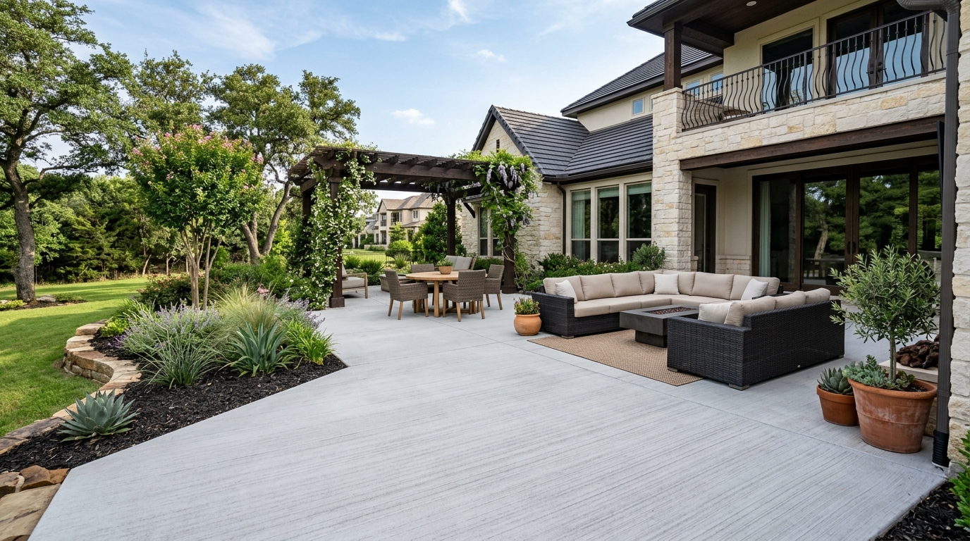 Concrete Patio Design Ideas for North Richland Hills Homeowners