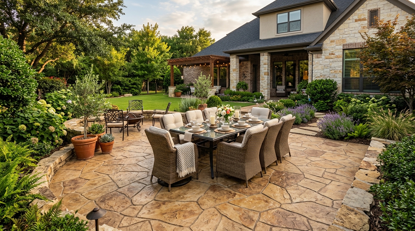 The Cost of Stamped Concrete Patios in North Richland Hills